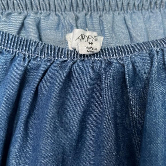 Denim Off Shoulder Romper M - Picture 3 of 8